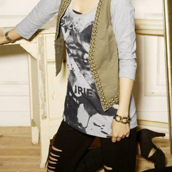 Film print 3/4 Sleeve Graphic T-shirt - Picture 1 of 7